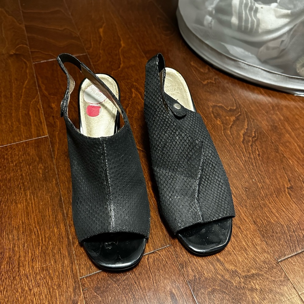 Women’s casual shoes with heel open toed sandal size 8